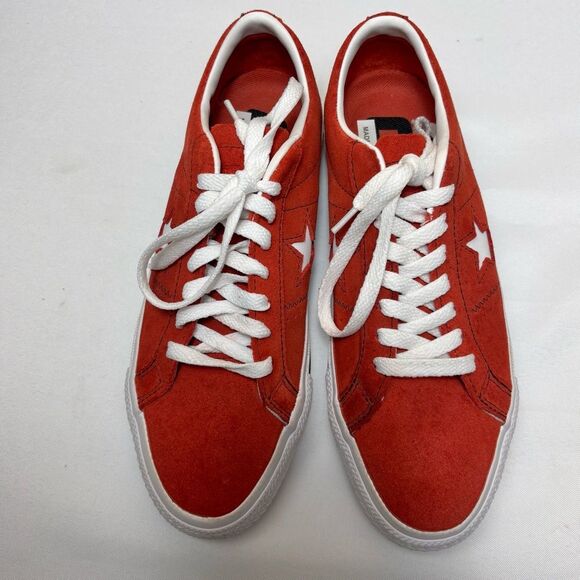 Converse Cons One Star Pro OX FireOpal/Black/White Suede Sneakers Women’s 8.5 - Picture 3 of 11